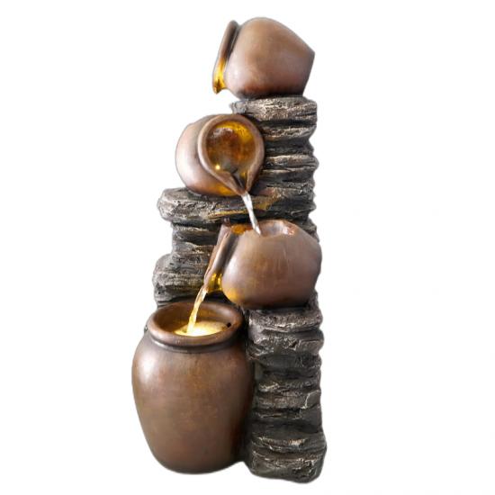 solar fountain,outdoor fountain,wood fountain